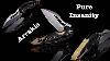 Arrakis Damascus Folding Knife